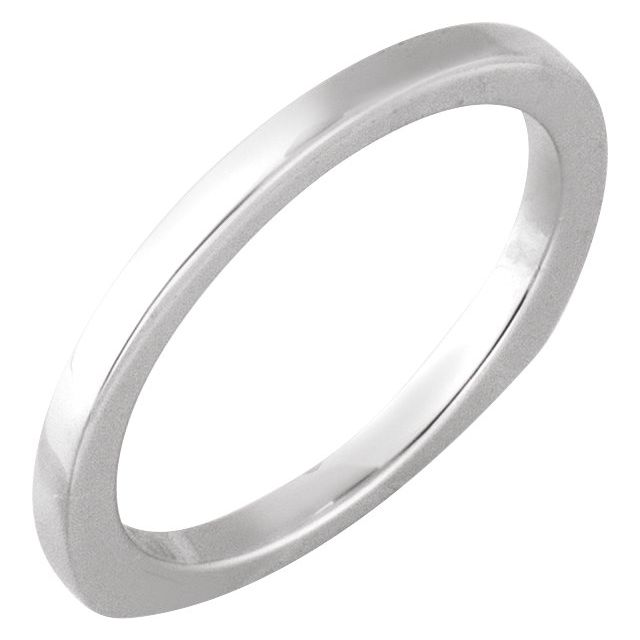 14K White Band