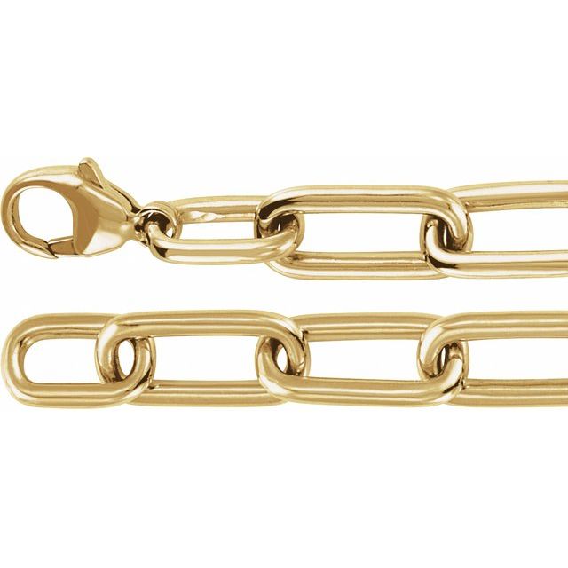 14k Yellow 1 1/2 Ctw Lab-grown Diamond Paperclip-style 7' Bracelet