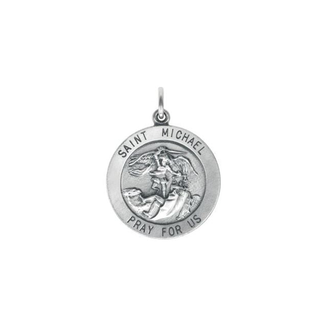 Sterling Silver 25 mm St. Michael Medal