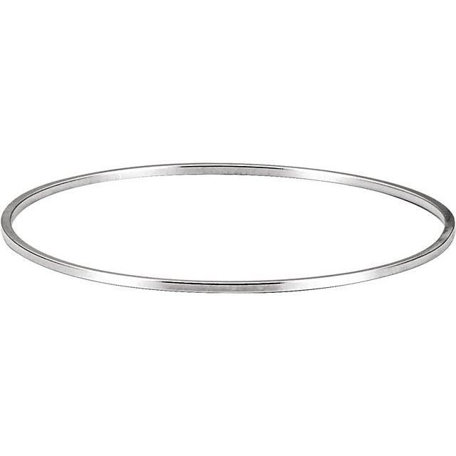 Sterling Silver 1.8 mm Bangle 7 3/4' Bracelet