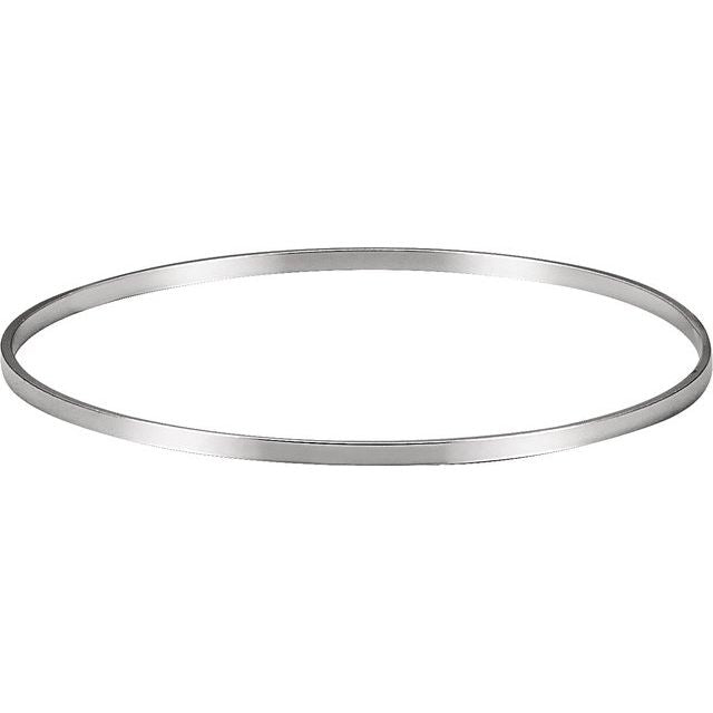 Sterling Silver 2.6 mm Bangle 7 3/4' Bracelet