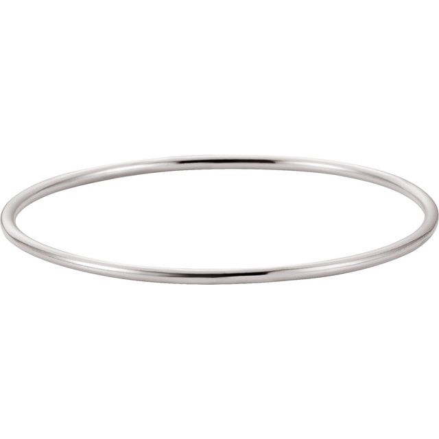 Sterling Silver 2.5 mm Bangle 8' Bracelet