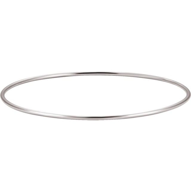 Sterling Silver 1.5 mm Bangle 8' Bracelet