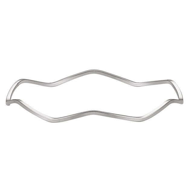 Sterling Silver 1.75 mm Wavy Bangle 8' Bracelet