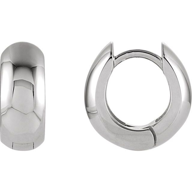 Sterling Silver Hinged Hoop Earrings