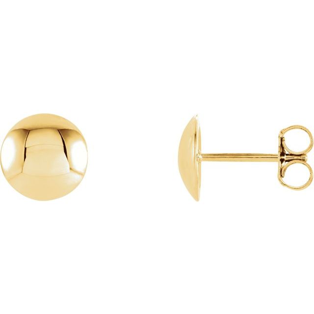18k Yellow Circle Earrings