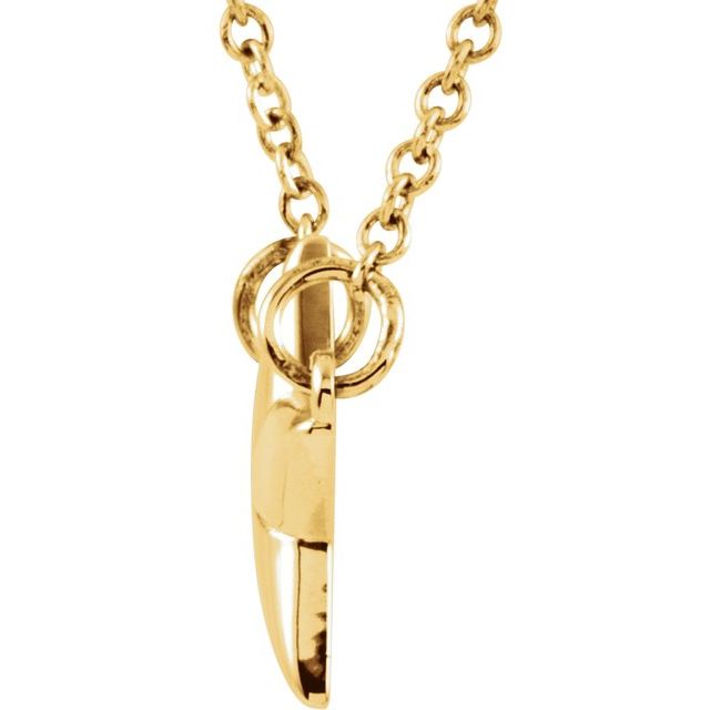 14K Yellow Star 18' Necklace