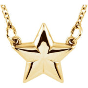 14K Yellow Star 18' Necklace