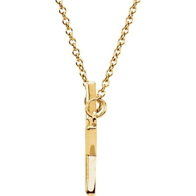 14K Yellow Star 16' Necklace