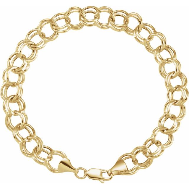 14K Yellow 5.7 mm Hollow Double Cable 8' Chain