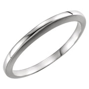14K White #1 Matching Band Un-Notched