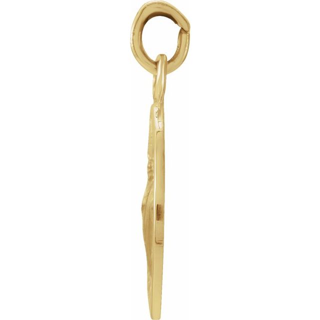 14K Yellow 12 mm Round St. Jude Thaddeus Medal