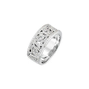 14K White 5/8 CTW Natural Diamond Anniversary Band