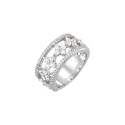 14K White 1 1/2 CTW Natural Diamond Anniversary Band