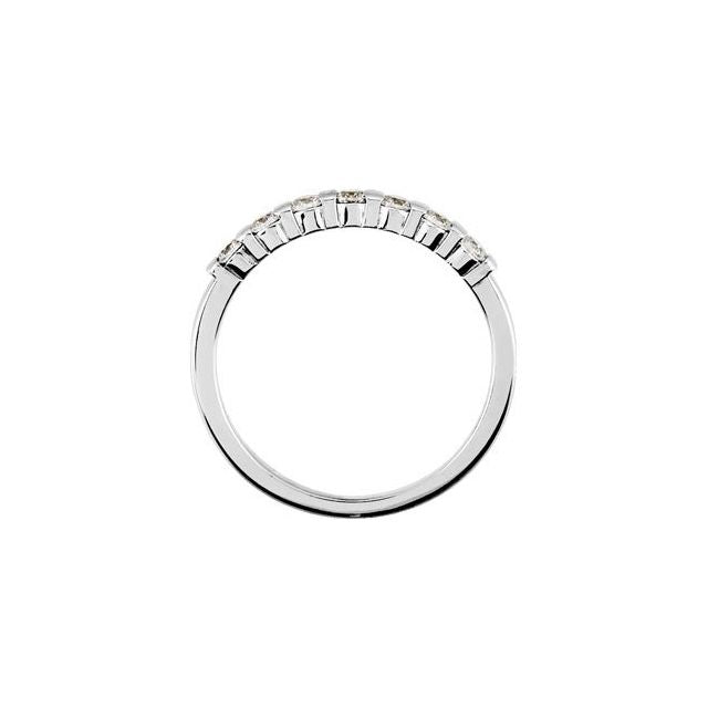 14K White 1/5 CTW Natural Diamond Anniversary Band