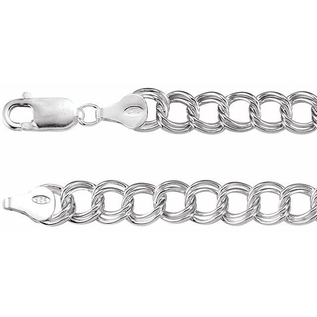 Sterling Silver 7 mm Curb 8' Chain