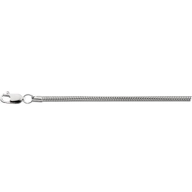 Sterling Silver 2 mm Snake 7' Chain