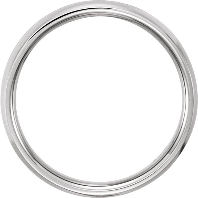 14K White/Yellow 4.5 mm Grooved Band Size 8