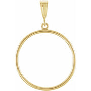 14K Yellow Circle Pendant