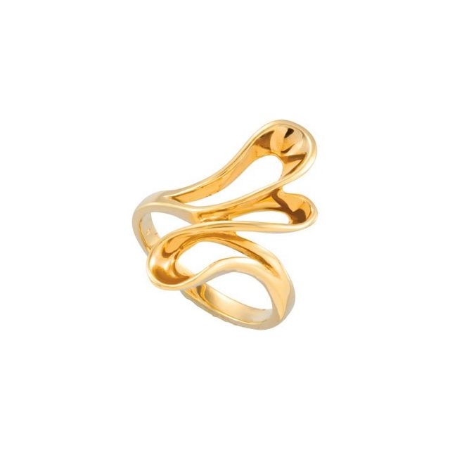 14K Yellow Freeform Ring
