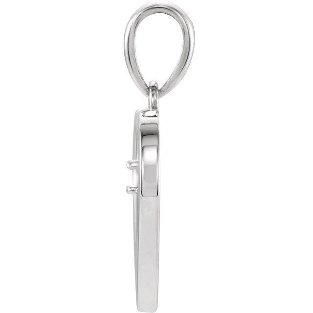 Sterling Silver 2 Mm Heart Pendant Mounting