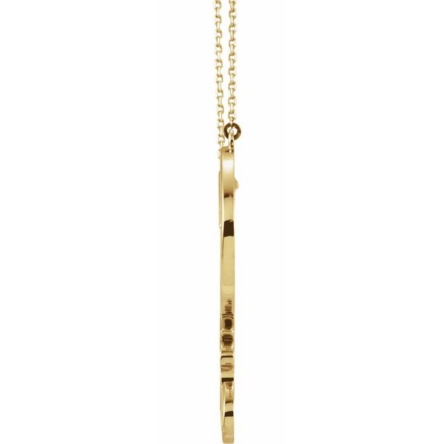 14k Yellow Infinity-inspired 'love' Heart 18' Necklace
