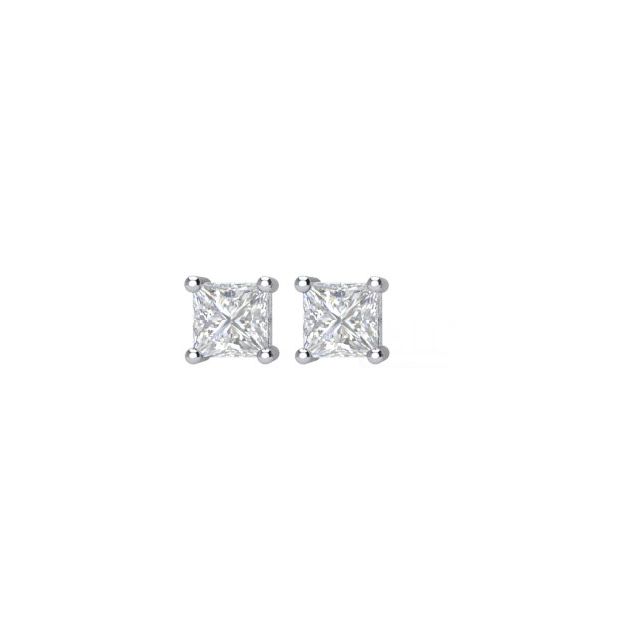 14K White 1/6 CTW Natural Diamond Stud Earrings