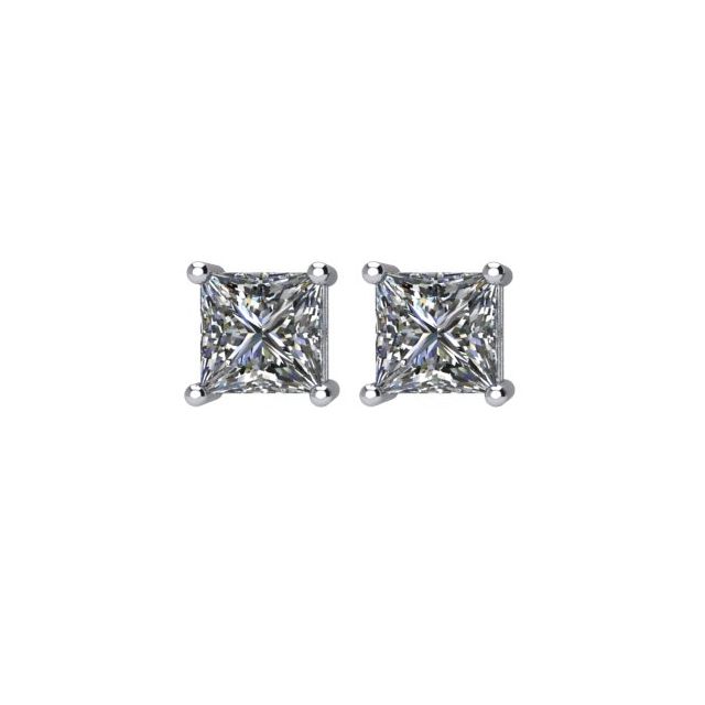 14K White 1/3 CTW Natural Diamond Stud Earrings