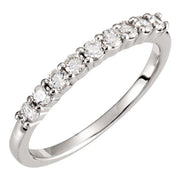 14K White 1/3 CTW Lab-Grown Diamond Anniversary Band