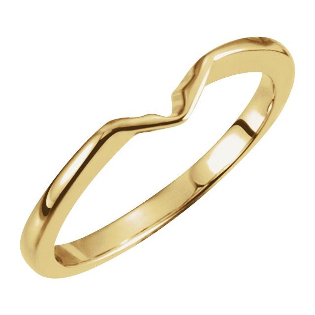 14k Yellow Band For 11x5.5 Mm Engagement