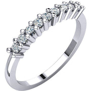 14K White 1/4 CTW Natural Diamond Anniversary Band