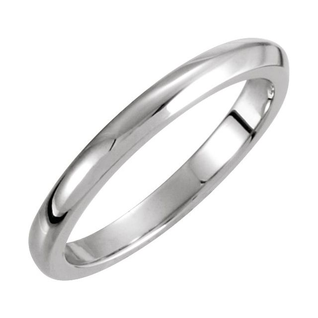 14K White 2.25 mm Solstice Solitaire® Tapered Knife Edge Matching Band 7