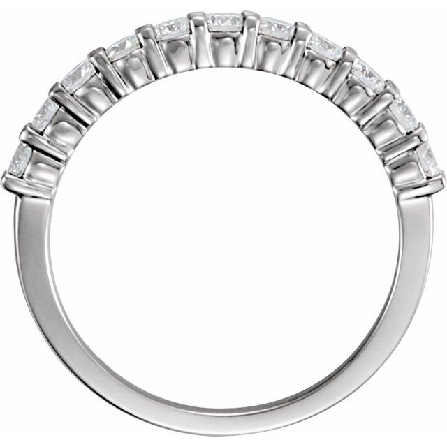 14K White 3/4 CTW Natural Diamond Anniversary Band