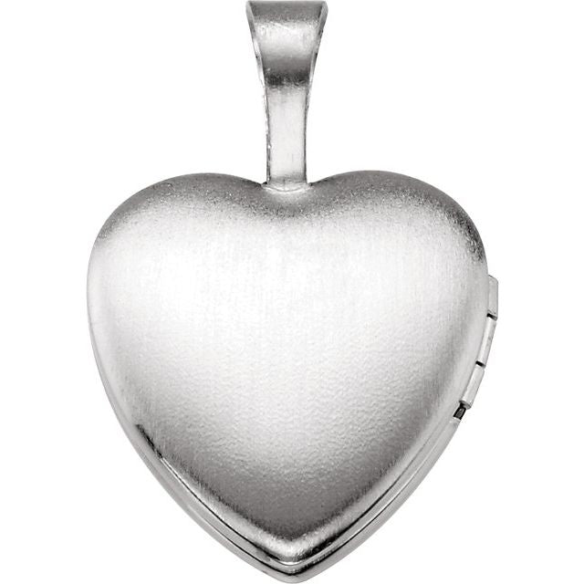 Sterling Silver Enamel Cross Heart Locket