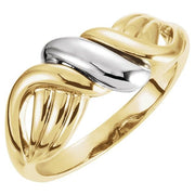 14K Yellow/White Freeform Ring
