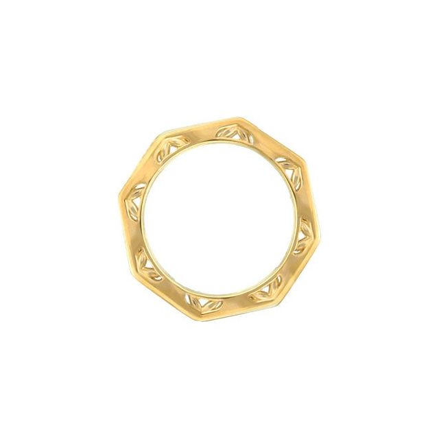 14K Yellow 1/2 CTW Natural Diamond Eternity Band Size 6