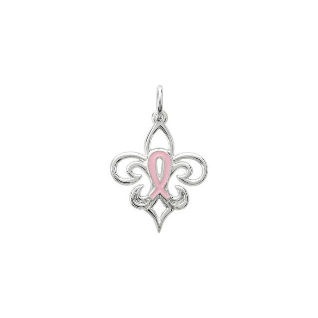 Sterling Silver Pink Pourri Pendant