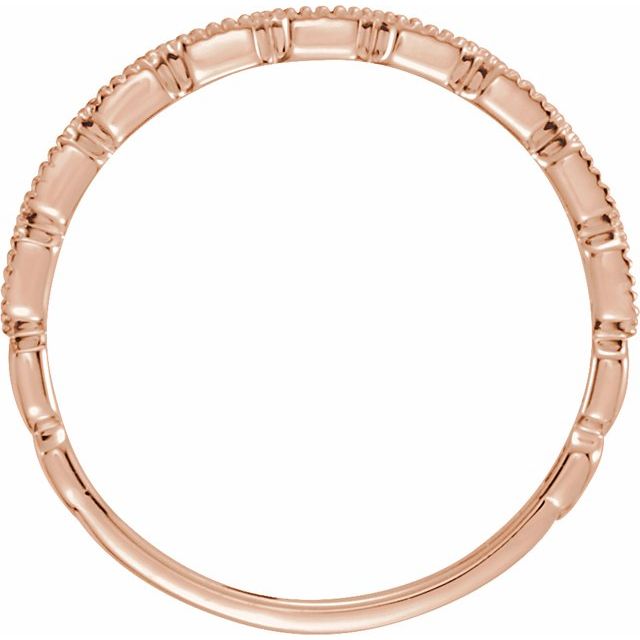 14k Rose .08 Ctw Natural Diamond Ring