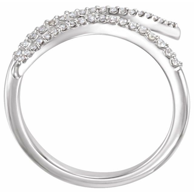 14k White 1/6 Ctw Natural Diamond Ring