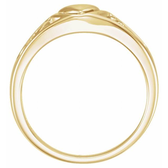 14K Yellow Heart Ring