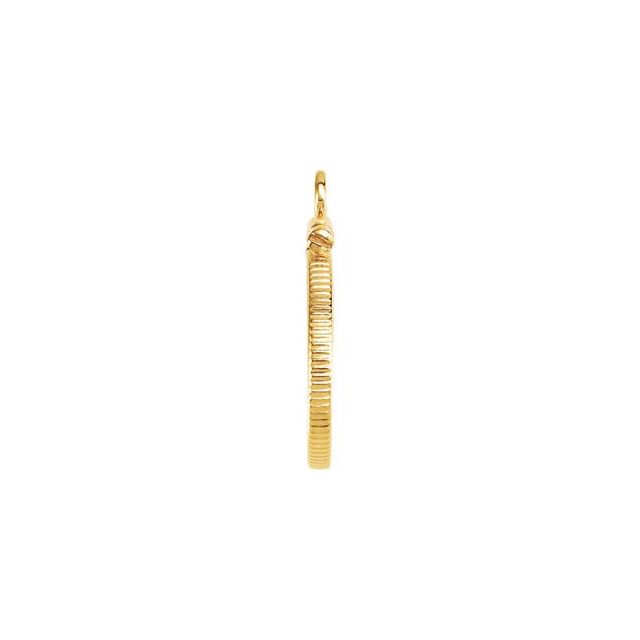 14K Yellow Coin Frame Bezel Dangle for 16.5x1.1 mm Coin
