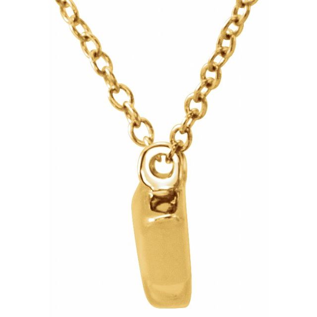 14k Yellow Arrow 16'-18' Necklace