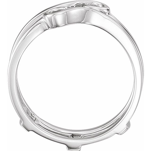 14K White Ring Guard
