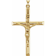 14K Yellow 43x29 mm Crucifix Pendant
