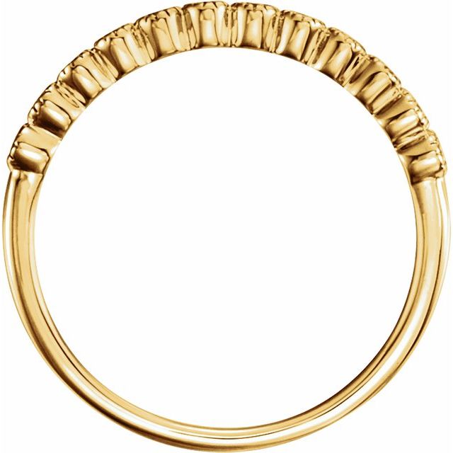 18k Yellow 1/6 Ctw Natural Diamond Anniversary Band Size 7