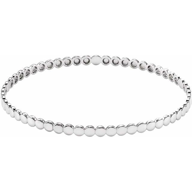 Sterling Silver Bangle 7 3/4' Bracelet