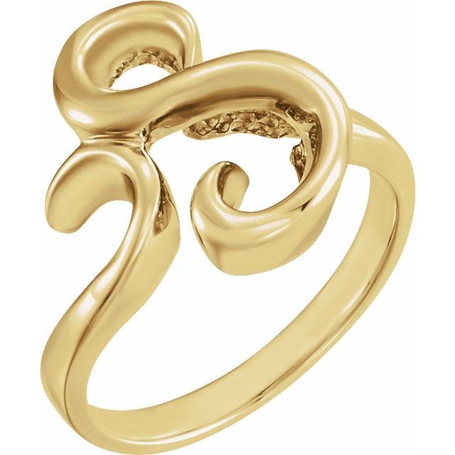 14K Yellow Freeform Ring