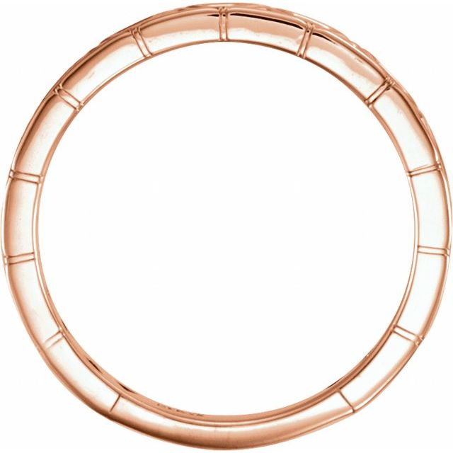 14k Rose Stackable Geometric Ring