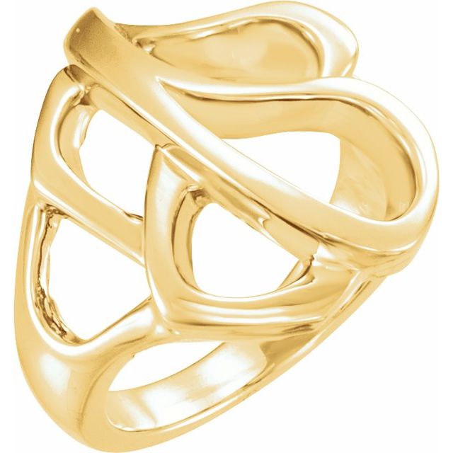 14K Yellow Freeform Ring