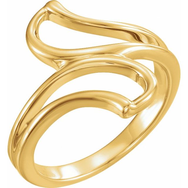 14K Yellow Freeform Ring
